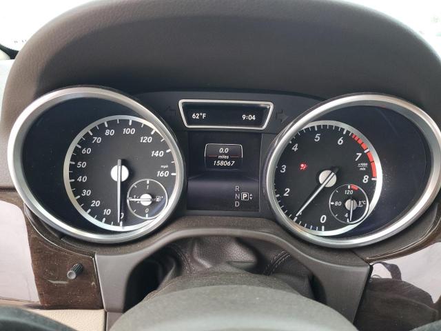 4JGDA5HB2EA274184 - 2014 MERCEDES-BENZ ML 350 4MATIC WHITE photo 9