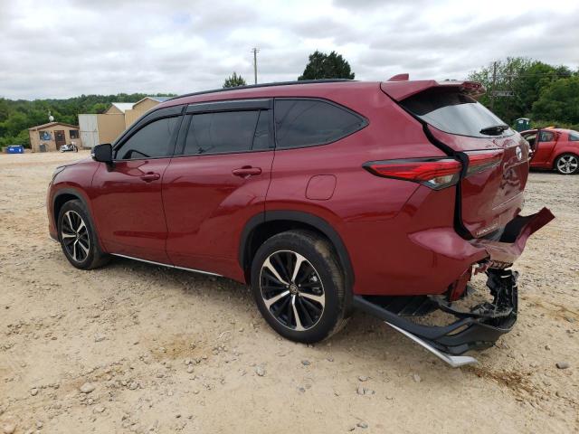 5TDLZRBH7NS256019 - 2022 TOYOTA HIGHLANDER XSE RED photo 2