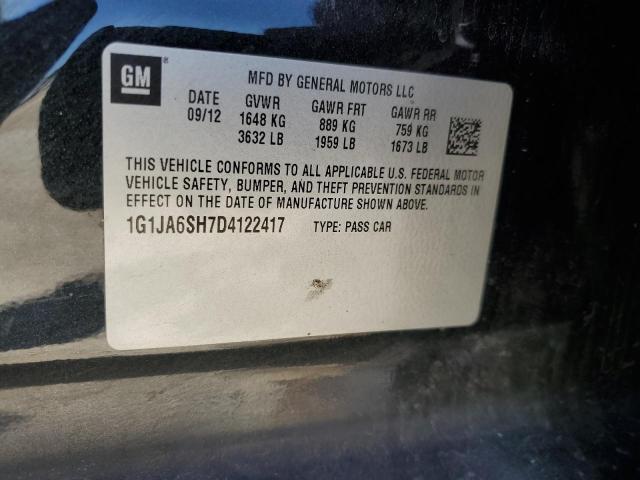 1G1JA6SH7D4122417 - 2013 CHEVROLET SONIC LS BLACK photo 12