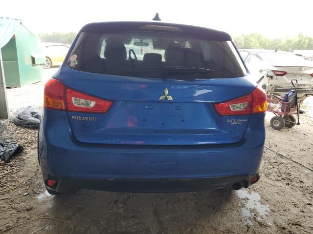 JA4AP3AU5HZ007546 - 2017 MITSUBISHI OUTLANDER ES BLUE photo 6