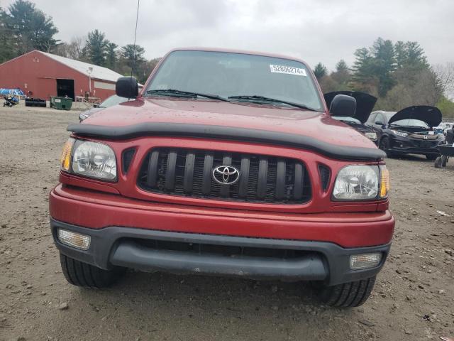 5TEHN72N02Z036392 - 2002 TOYOTA TACOMA DOUBLE CAB RED photo 5