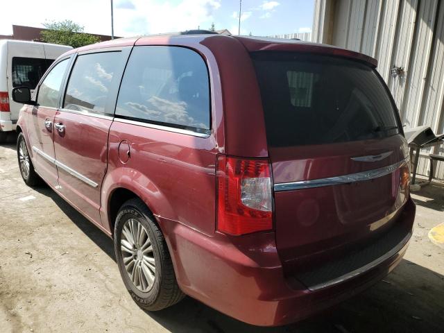 2C4RC1CG3ER332606 - 2014 CHRYSLER TOWN & COU TOURING L RED photo 2