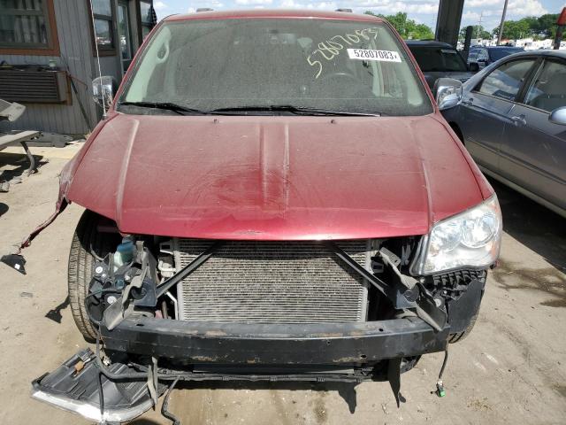 2C4RC1CG3ER332606 - 2014 CHRYSLER TOWN & COU TOURING L RED photo 5