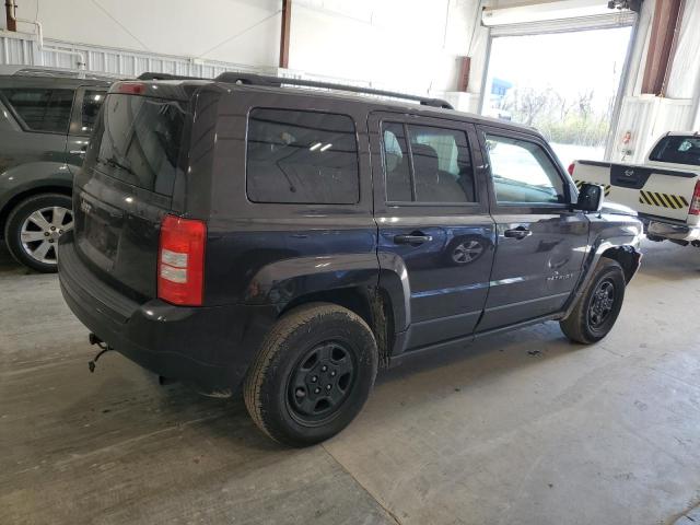 1C4NJRBB2ED863842 - 2014 JEEP PATRIOT SPORT BLACK photo 3