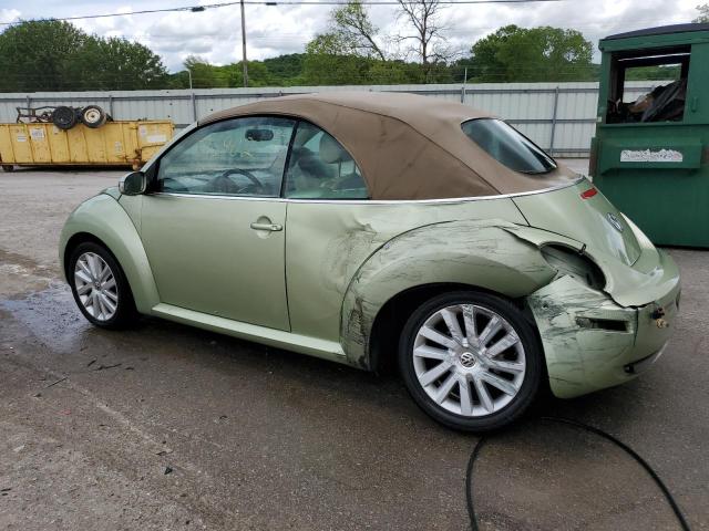 3VWRF31Y48M414934 - 2008 VOLKSWAGEN NEW BEETLE CONVERTIBLE SE GREEN photo 2