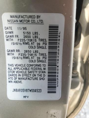 JN8AR05Y8TW004523 - 1996 NISSAN PATHFINDER LE 棕色 照片 12