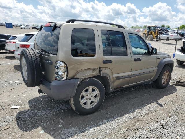 1J4GL48K34W145288 - 2004 JEEP LIBERTY SPORT TAN photo 3