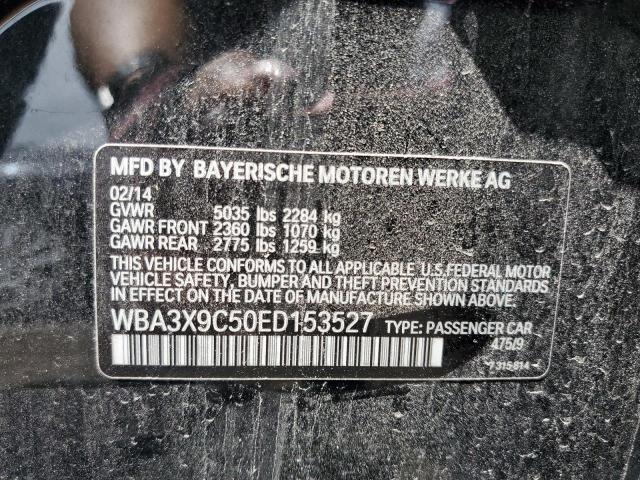 WBA3X9C50ED153527 - 2014 BMW 335 XIGT BLACK photo 12