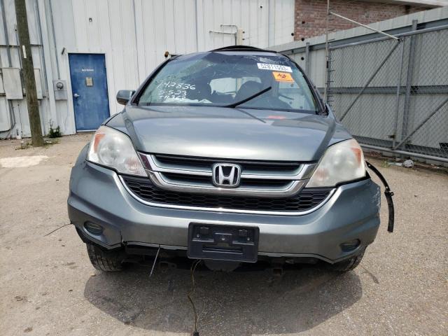 5J6RE3H77BL032886 - 2011 HONDA CR-V EXL GREEN photo 5