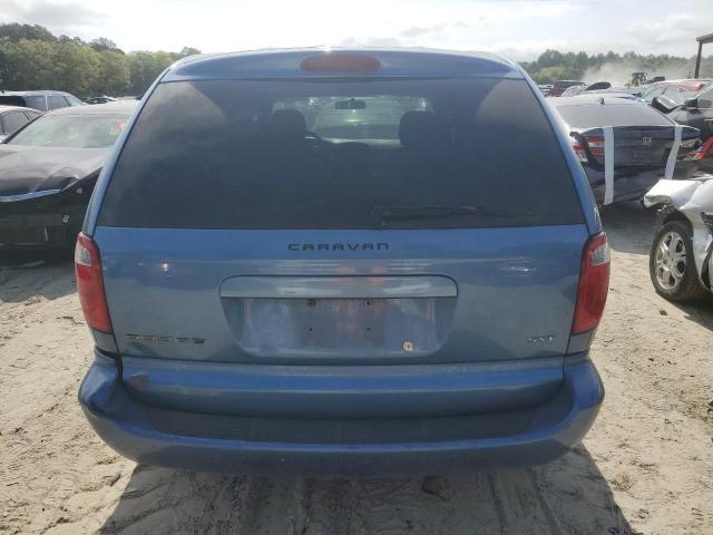 1D4GP45R07B198475 - 2007 DODGE CARAVAN SXT BLUE photo 6