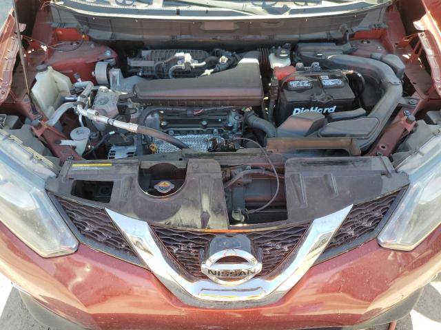 5N1AT2MTXGC872833 - 2016 NISSAN ROGUE S RED photo 11