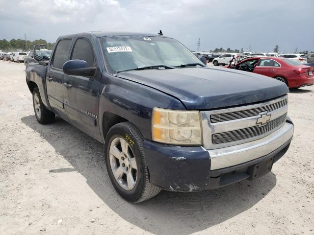 3GCEC13C17G555649 - 2007 CHEVROLET SILVERADO C1500 CREW CAB BLUE photo 1