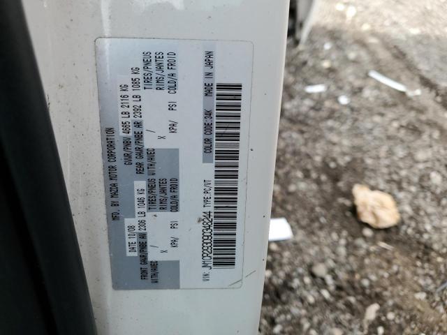 JM1CR293090348244 - 2009 MAZDA 5 WHITE photo 13