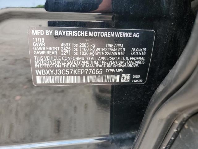 WBXYJ3C57KEP77065 - 2019 BMW X2 SDRIVE28I BLACK photo 13