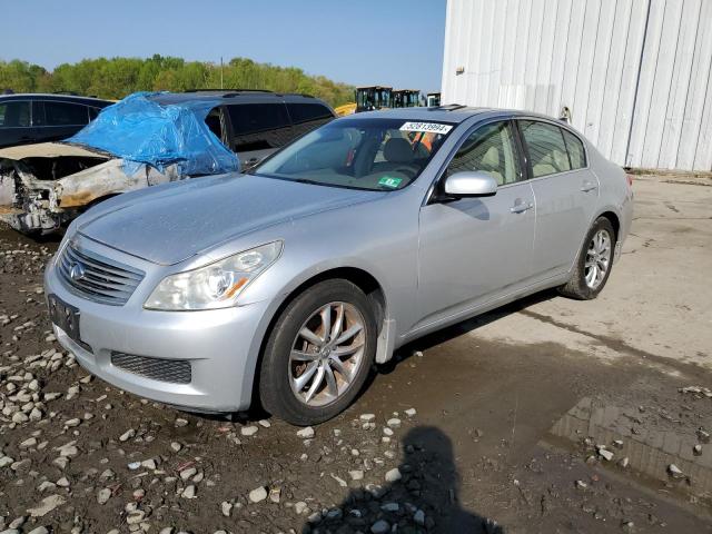 JNKBV61F18M255419 - 2008 INFINITI G35 SILVER photo 1