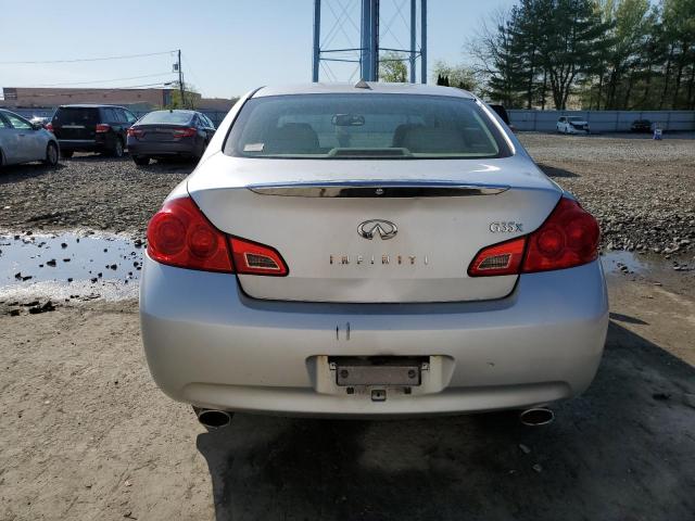 JNKBV61F18M255419 - 2008 INFINITI G35 SILVER photo 6