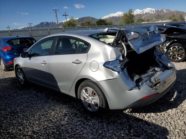 KNAFK4A63F5264448 - 2015 KIA FORTE LX SILVER photo 2