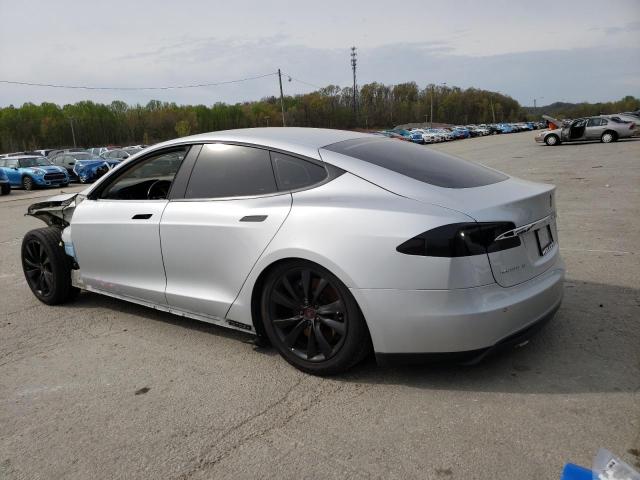 5YJSA1H10EFP42951 - 2014 TESLA MODEL S Күміс фото 2