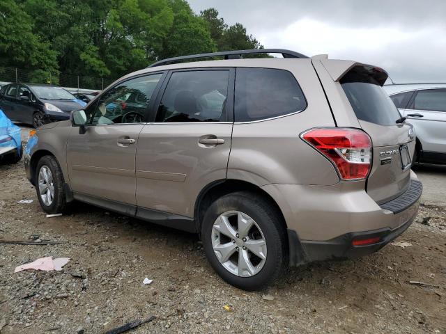 JF2SJARC5GH512942 - 2016 SUBARU FORESTER 2.5I LIMITED TAN photo 2