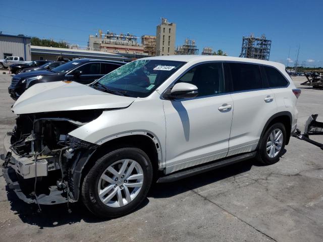 5TDZKRFH5FS099701 - 2015 TOYOTA HIGHLANDER LE WHITE photo 1