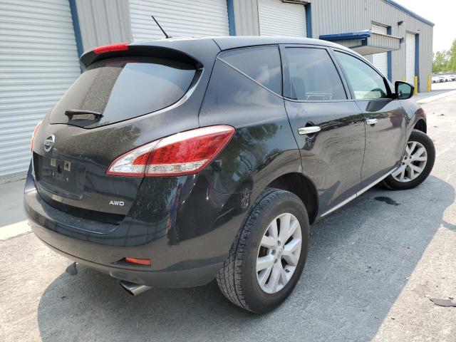 JN8AZ1MWXCW200999 - 2012 NISSAN MURANO S BLACK photo 3