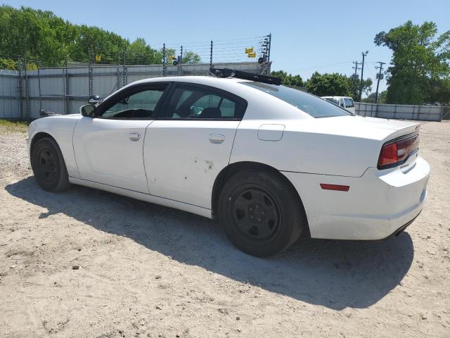 2C3CDXAT5EH367969 - 2014 DODGE CHARGER POLICE WHITE photo 2