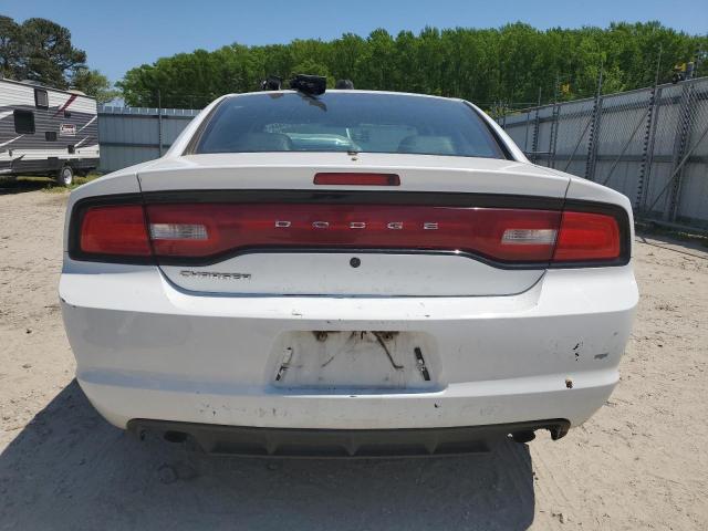2C3CDXAT5EH367969 - 2014 DODGE CHARGER POLICE WHITE photo 6