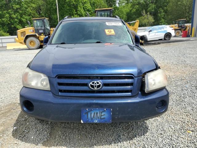 JTEDP21A940033824 - 2004 TOYOTA HIGHLANDER BASE BLUE photo 5