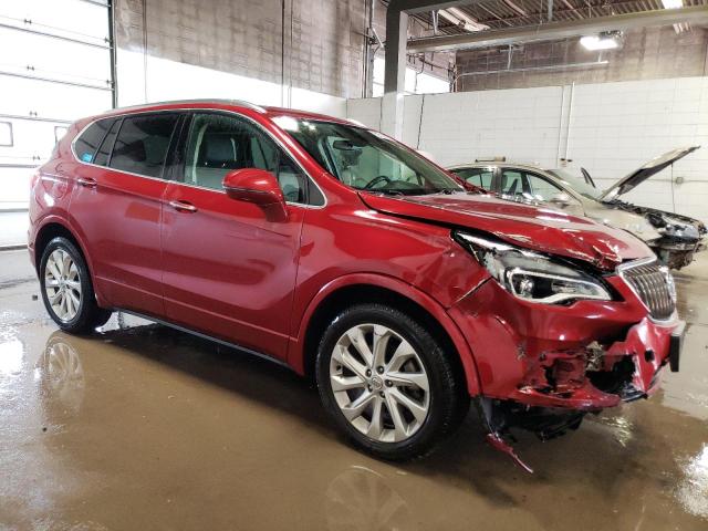 LRBFXESX7HD103867 - 2017 BUICK ENVISION PREMIUM RED photo 4