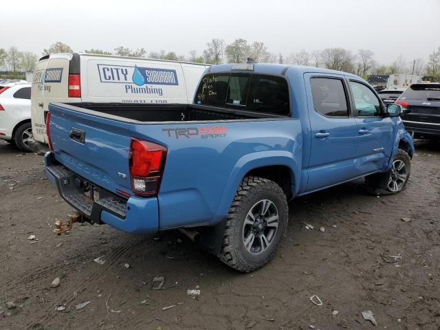 3TMCZ5AN4KM256099 - 2019 TOYOTA TACOMA DOUBLE CAB BLUE photo 3