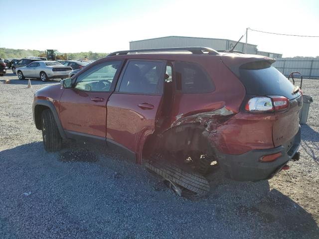 1C4PJMBS3EW255392 - 2014 JEEP CHEROKEE TRAILHAWK BURGUNDY photo 2