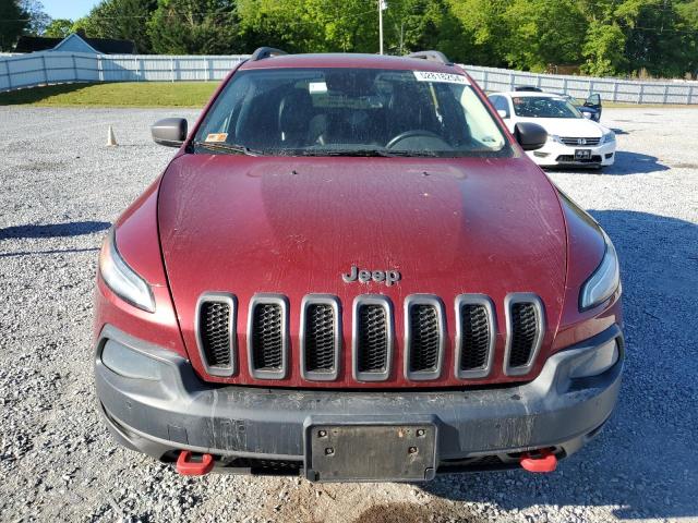 1C4PJMBS3EW255392 - 2014 JEEP CHEROKEE TRAILHAWK BURGUNDY photo 5