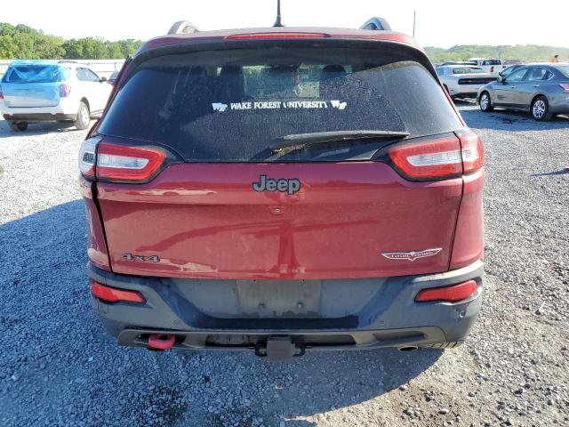 1C4PJMBS3EW255392 - 2014 JEEP CHEROKEE TRAILHAWK BURGUNDY photo 6