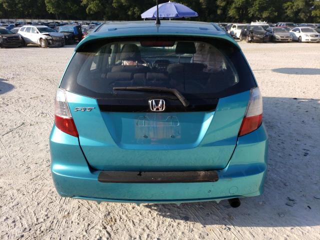 JHMGE8H5XDC033346 - 2013 HONDA FIT SPORT BLUE photo 6