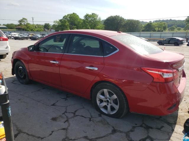 3N1AB7AP3HY205447 - 2017 NISSAN SENTRA S RED photo 2