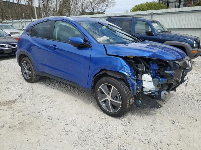 3CZRU6H55NM761216 - 2022 HONDA HR-V EX BLUE photo 4