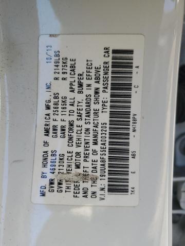 19UUA8F55EA003205 - 2014 ACURA TL TECH WHITE photo 12