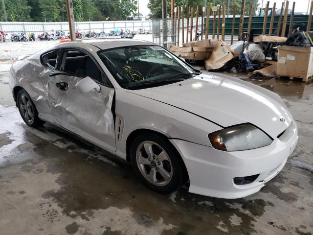 KMHHM65D15U155190 - 2005 HYUNDAI TIBURON WHITE photo 1