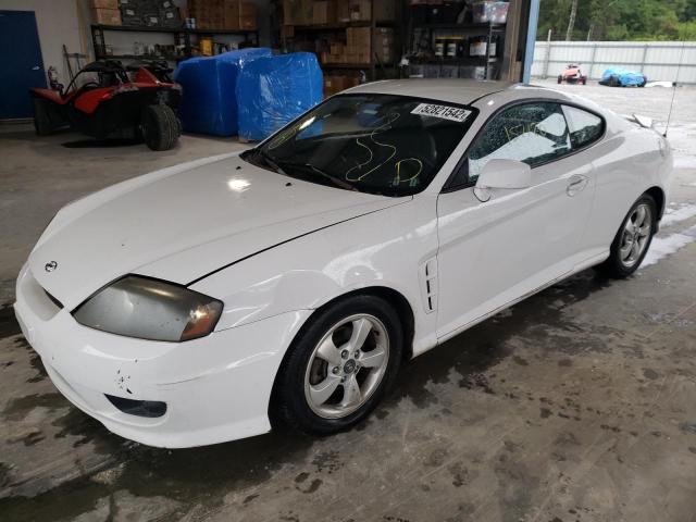 KMHHM65D15U155190 - 2005 HYUNDAI TIBURON WHITE photo 2