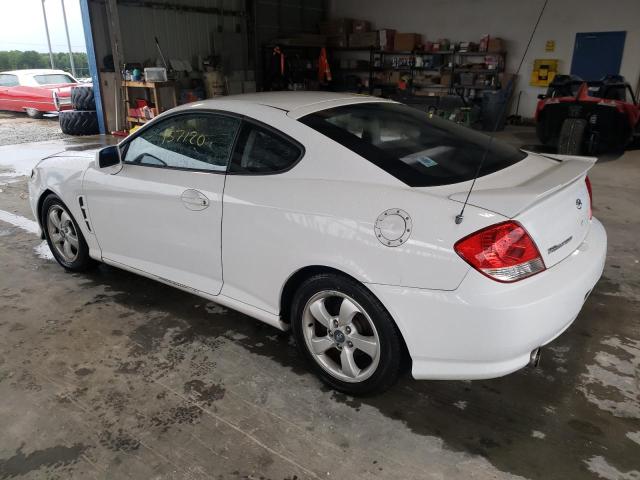 KMHHM65D15U155190 - 2005 HYUNDAI TIBURON WHITE photo 3