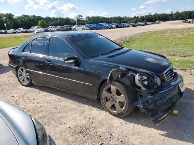 WDBRF40J55F685833 - 2005 MERCEDES-BENZ C 230K SPORT SEDAN BLACK photo 4