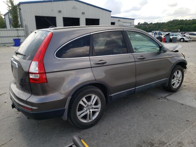 5J6RE3H75AL011324 - 2010 HONDA CRV EXL BROWN photo 3