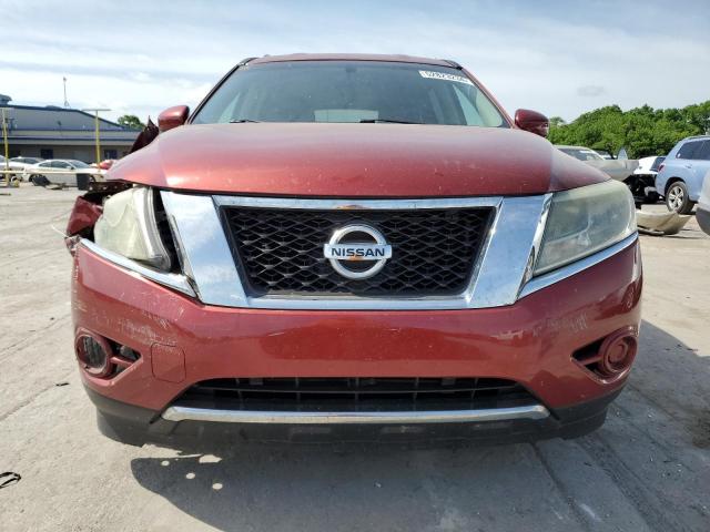 5N1AR2MN1FC648994 - 2015 NISSAN PATHFINDER S RED photo 5