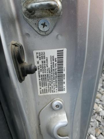 5J6YH2H72AL005770 - 2010 HONDA ELEMENT EX SILVER photo 13