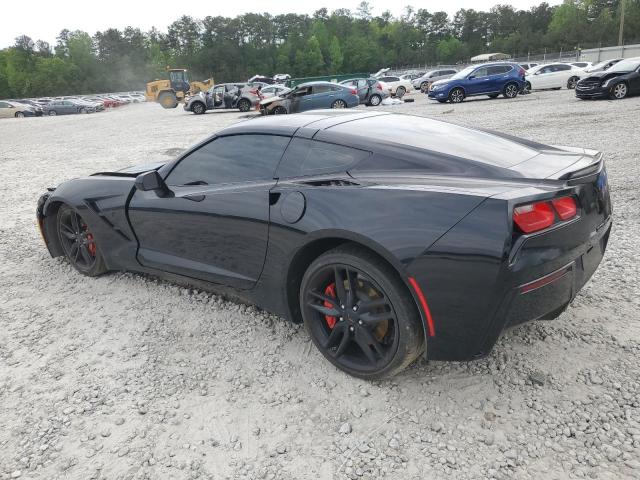 1G1YB2D75J5105615 - 2018 CHEVROLET CORVETTE STINGRAY 1LT BLACK photo 2
