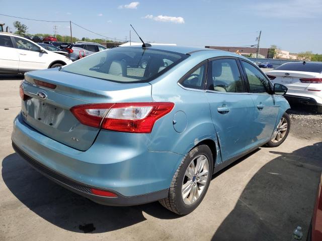 1FAHP3H24CL358152 - 2012 FORD FOCUS SEL TURQUOISE photo 3