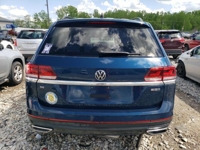 1V2LP2CA4MC517569 - 2021 VOLKSWAGEN ATLAS SE BLUE photo 6