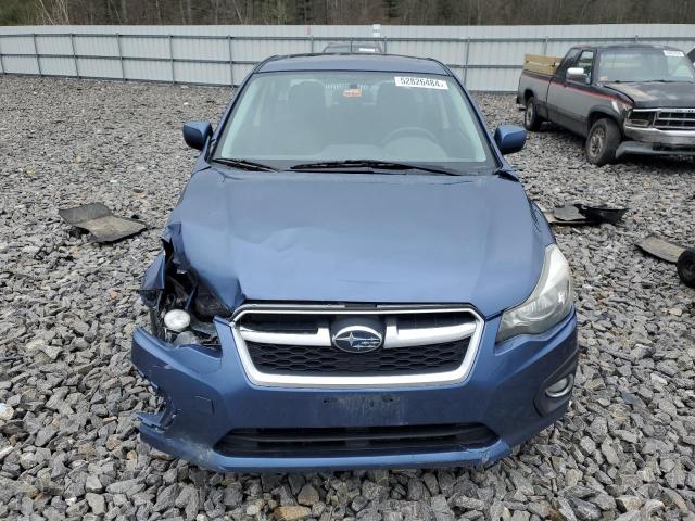 JF1GJAD65CH020952 - 2012 SUBARU IMPREZA PREMIUM BLUE photo 5