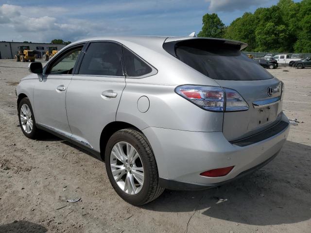 JTJZB1BA5C2406343 - 2012 LEXUS RX450 450 SILVER photo 2