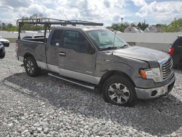 1FTFX1ET6CFA93834 - 2012 FORD F150 SUPER CAB GRAY photo 4